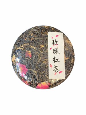 Чай Шен Пуер з пелюстками троянди пресований 100г, Китай id_2358 фото