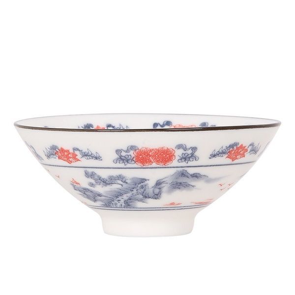Автентична порцелянова піала: Рибалка Цзян Тайгун - символ Мудрості та Щасливого Очікування 80мл. Китай id_8846 фото