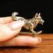 Чайный Любимец Корги-скейтбордист, латунь художественное литьё id_12572 фото 3