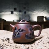 Авторский коллекционный чайник ручной работы Ши Пяо L&oacute;ng xu&egrave; shā исина глина: Кровь дракона 250 мл, Китай id_11619 фото
