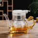 Чайник-заварник для чаю Тіпод Квітучий камінь із жаростійкого скла 650мл, Китай id_8954 фото 1
