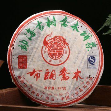 Витриманий колекційний Шу Пуер Xinghai Bulang Qiao Mu з високогірних старих дерев гір Булан 2009 рік 357г id_12608 фото