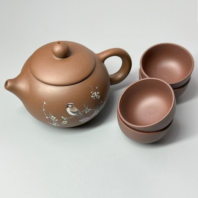Автентичний ісинський чайник Весняний омелюх 180мл та 4 піали 35мл, Китай id_8855 фото
