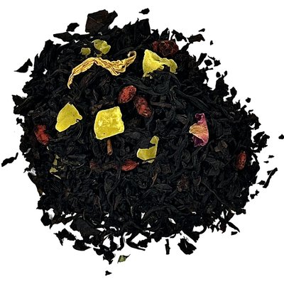 Натуральний чай Барбарис: Чорний цейлонський чай з барбарисом, ягодами годжі та квітами 50г id_9673 фото