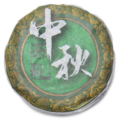 Зелений чай Шен Пуер "Круглий місячний пиріг" фігурний 100г, Китай id_7642 фото