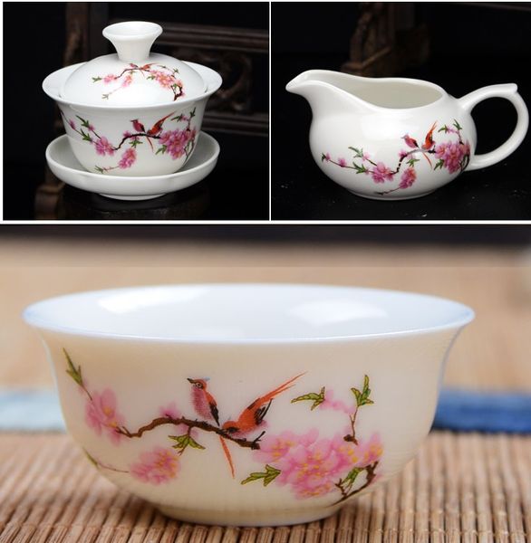 Набір для чайної церемонії з 10 предметів "Персикове цвітіння" Китай id_7569 фото