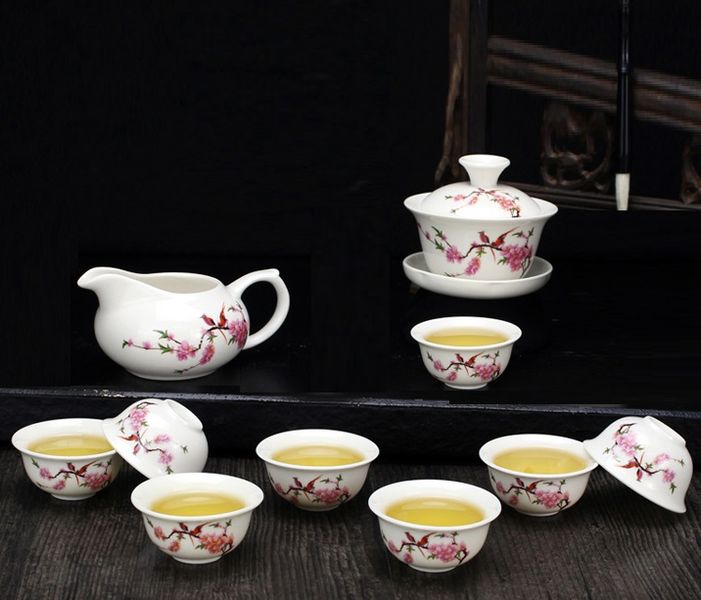 Набір для чайної церемонії з 10 предметів "Персикове цвітіння" Китай id_7569 фото