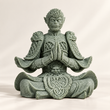 Фигурка Чайного любимца из нефритового песчаника: Король обезьян Сунь Укун - защищает от злых духов и приносит удачу, Китай