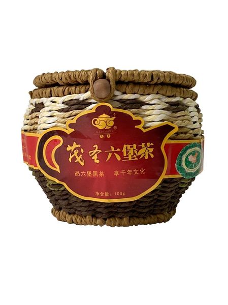 Елітний чай Шу Пуер Лю Бао Шість фортець в подарунковому кошику 2010 рік 100г, Китай id_7518 фото