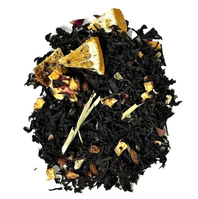 Натуральний чай Апельсин з Обліпихою: Чорний цейлонський чай з апельсином, обліпихою та яблуком 50г. id_9639 фото