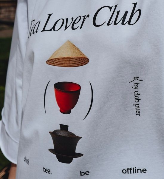 Футболка біла Tea Lover Club Puer розмір M id_12486 фото