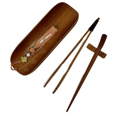 Набір бамбукових інструментів для чайної церемонії: Чахе, пінцет, ложечка. Китай id_9213 фото