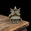 Чайная фигурка Сказочная Пагода Бао-та латунь художественное литье 41 мм