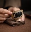 Піала в старо-японському стилі, ручної роботи: Сюань Мао - Чорний Кіт, що відганяє злих духів 60 мл, Китай id_11313 фото