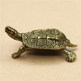 Чайная фигурка Аллигаторова Черепаха, дарящий Долголетие, Мудрость, Силу и Стабильность латунь художественное литье id_12162 фото