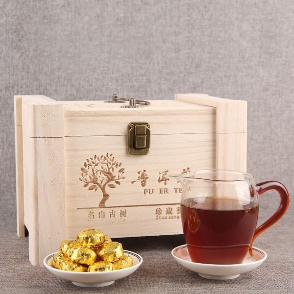 Чай Шу Пуер зі стародавніх дерев із клейким рисом міні точа 5 штук по 5г, Китай id_7852 фото