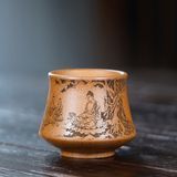 Авторская пиала высокотемпературного обжига, с отгоняющей злых духов защитной мантрой: Мудрый Будда 170мл, Китай id_12333 фото