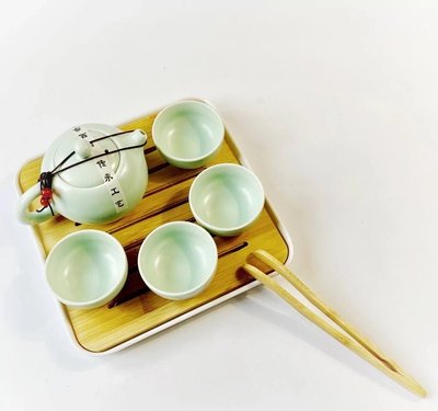 Набір посуду для чайної церемонії дорожній на 4 персони з чабанью, Китай id_843 фото