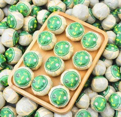 Шу пуер палацовий у зеленому мандарині Сяо Цін Ган Ча 1 шт. Китай id_9559 фото