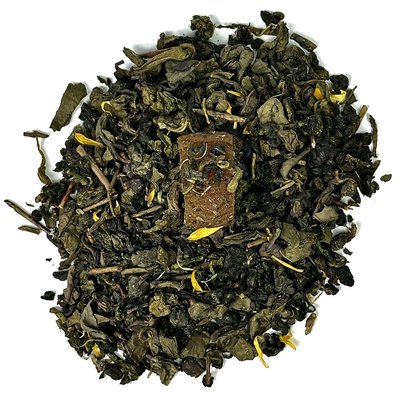Натуральний чай Персик-Абрикос: Зелений чай з персиком, абрикосом та квітами 50г id_9662 фото