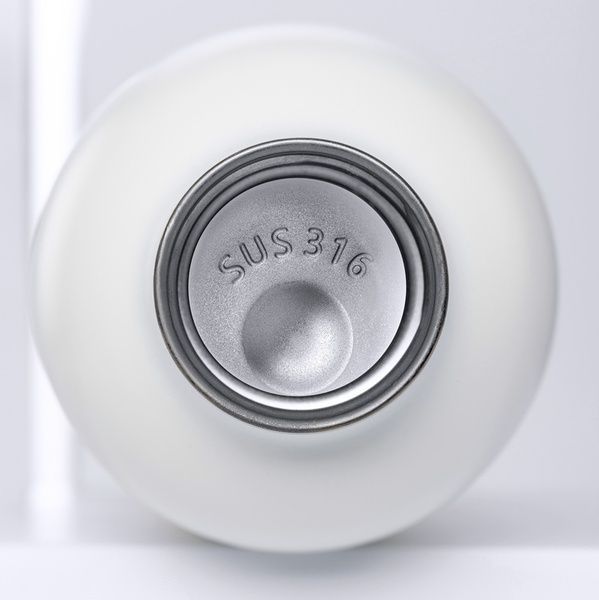 Дизайнерський термос з нержавіючої медичної сталі Samadoyo Trendsetting White 360 мл id_12340 фото