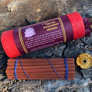 Натуральні тибетські пахощі ручної роботи Tibetan Rosemary (Тибетський Розмарин) 30шт з підставкою, Непал id_12490 фото