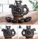 Автентичний чайник Дракон та фенікс з ісинської глини "Символ багатства, щастя та удачі" темний 500 мл, Китай id_8795 фото 8