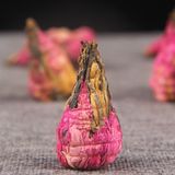 Вязаний чай ручної роботи з квіткою Півонії Дянь Хун Та (Червона Пагода) 5шт х 5г. Китай id_8910 фото