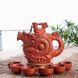Автентичний чайник Дракон та фенікс з ісинської глини "Символ багатства, щастя та удачі" червоний 500 мл, Китай id_8796 фото 5
