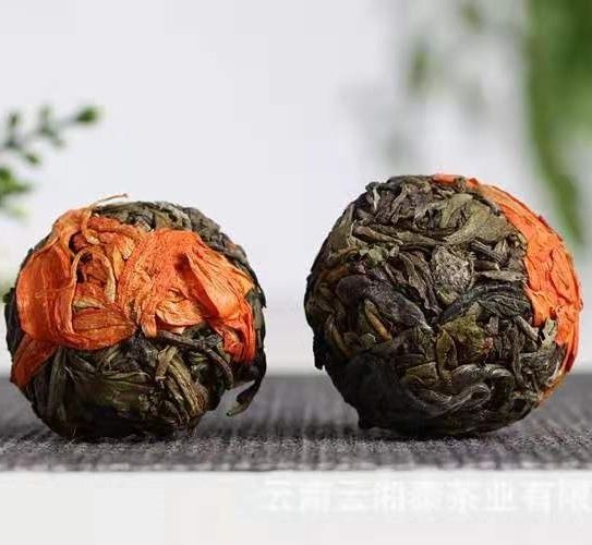 Вязаний чай з Лілілею Яйце Дракона Dian Hong Gongfu медовий аромат Dragon Ball 5шт х 6г. Китай id_8240 фото