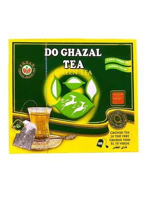 Чай зелений Akbar Do Ghazal Green Tea 100 пакетиків 200г, Шрі-Ланка id_1574 фото