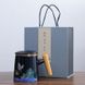 Чашка з заварником Журавель благополуччя ручної роботи синя, Китай id_7855 фото 1